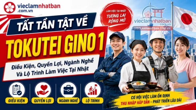 TOÀN BỘ Về Tokutei Gino 1: Điều Kiện, Quyền Lợi, Ngành Nghề Và Lộ Trình Làm Việc Tại Nhật