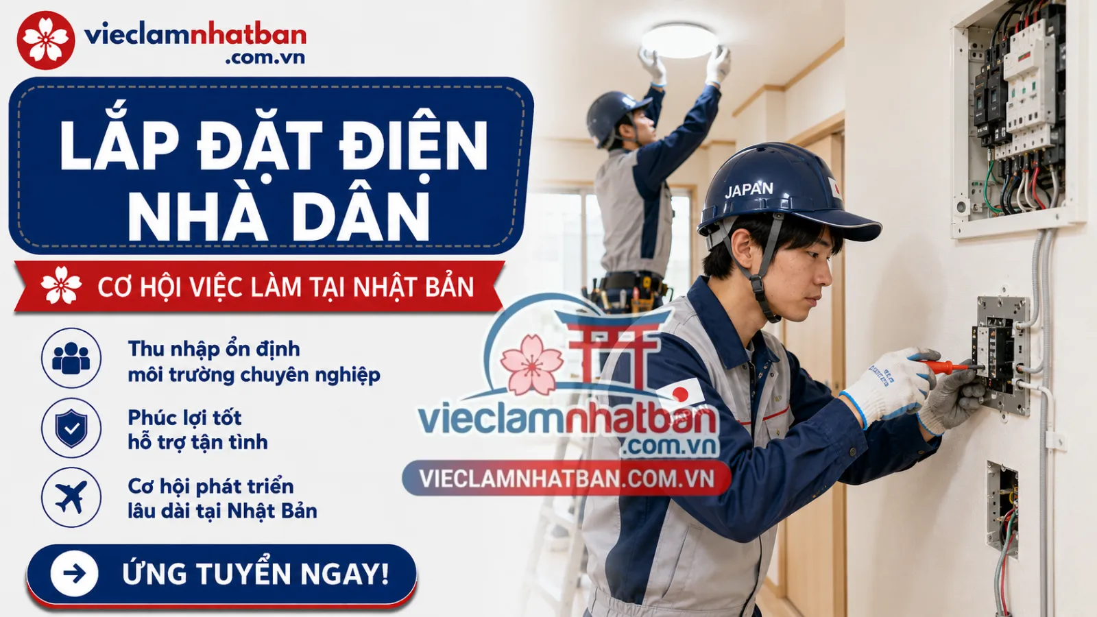 Hình ảnh thực tế - LẮP ĐẶT ĐIỆN NHÀ DÂN – TOKUTEI ĐẦU VIỆT
