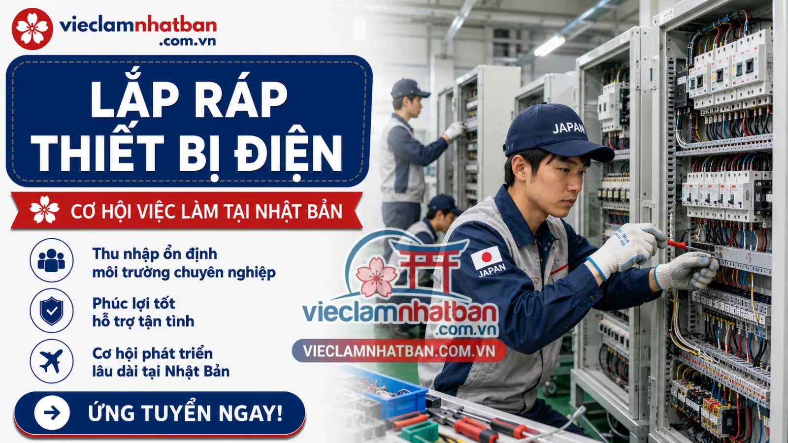 LẮP RÁP THIẾT BỊ ĐIỆN TOKUTEI (Ina-shi, Ibaraki)