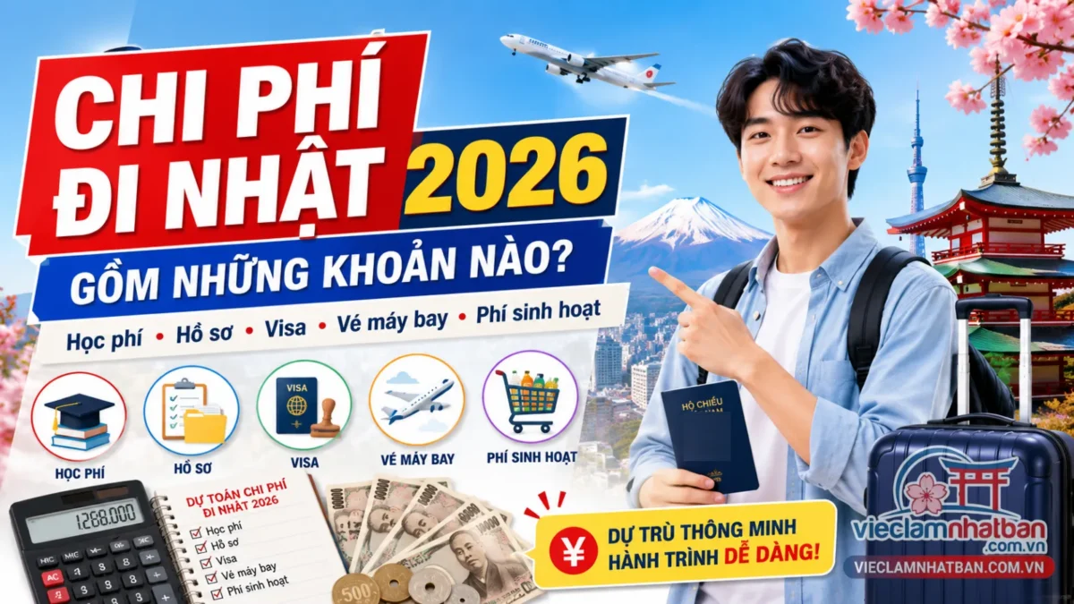 Chi Phí Đi Nhật 2026 Hết Bao Nhiêu Tiền? Bảng Chi Tiết Từng Diện