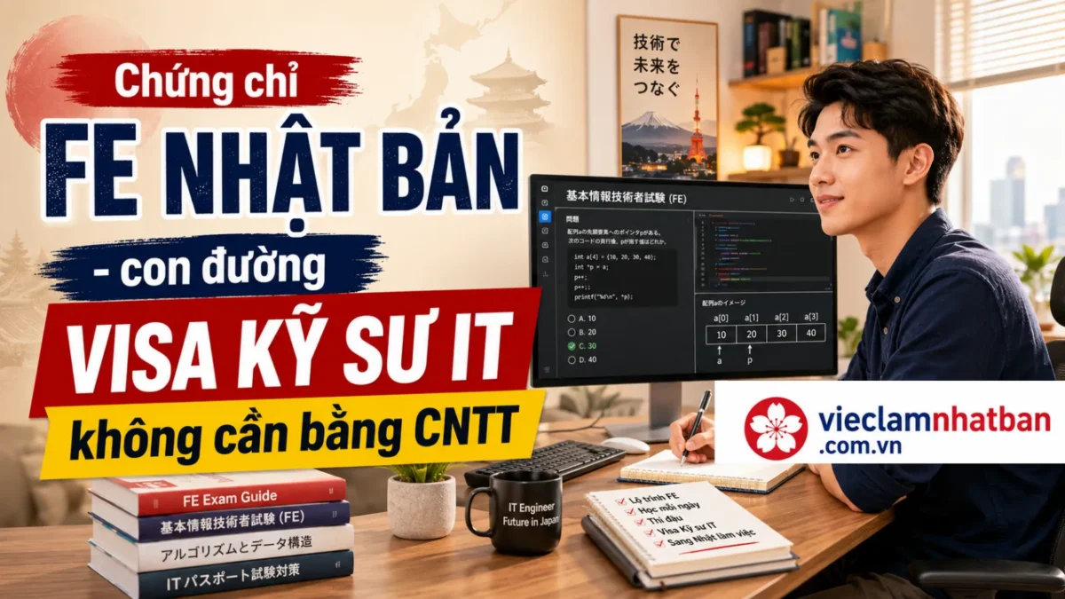 Chứng chỉ FE Nhật Bản là gì? Cách thi và lợi ích với Visa Kỹ sư IT 2026