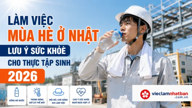 Làm việc mùa hè ở Nhật: 6 lưu ý giúp TTS tránh say nắng và kiệt sức 2026