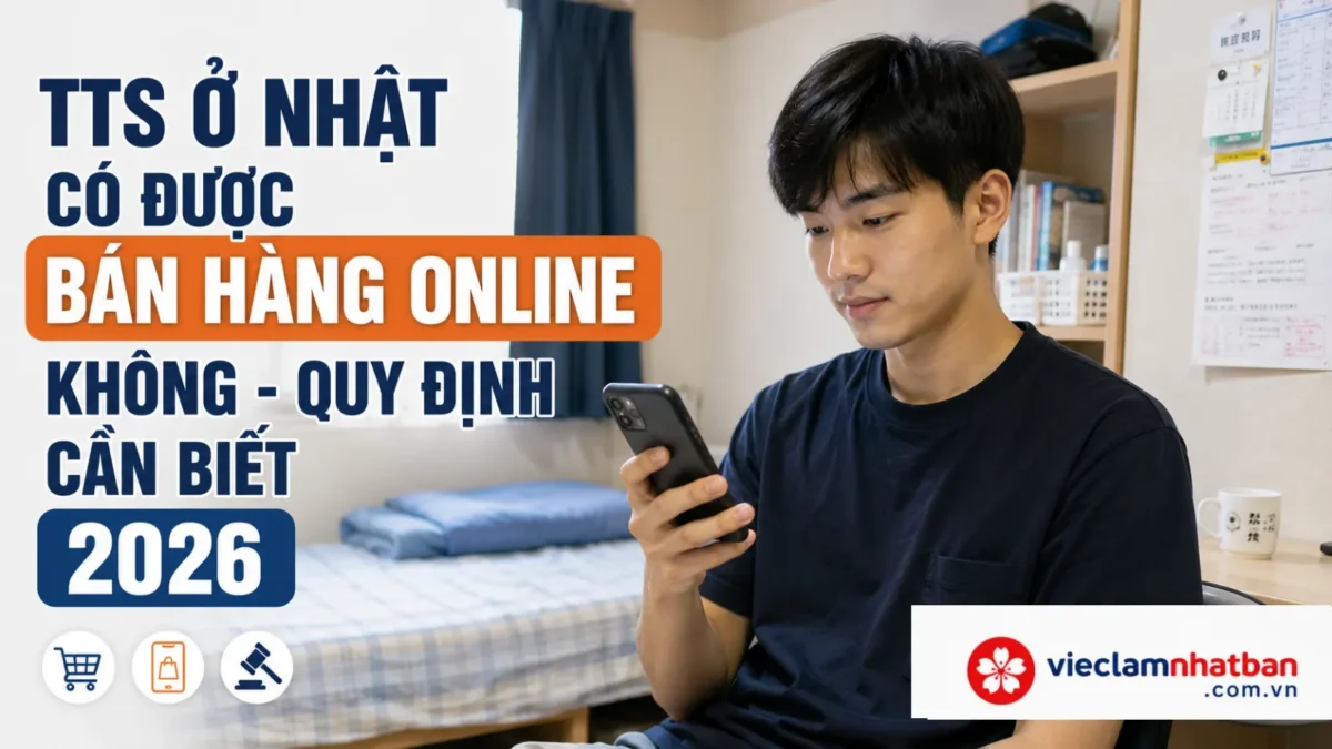 TTS ở Nhật có được bán hàng online không? Quy định và hậu quả cần biết 2026