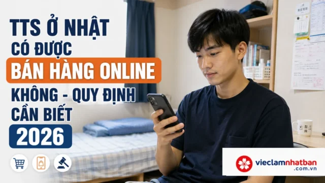 TTS ở Nhật có được bán hàng online không? Quy định và hậu quả cần biết 2026
