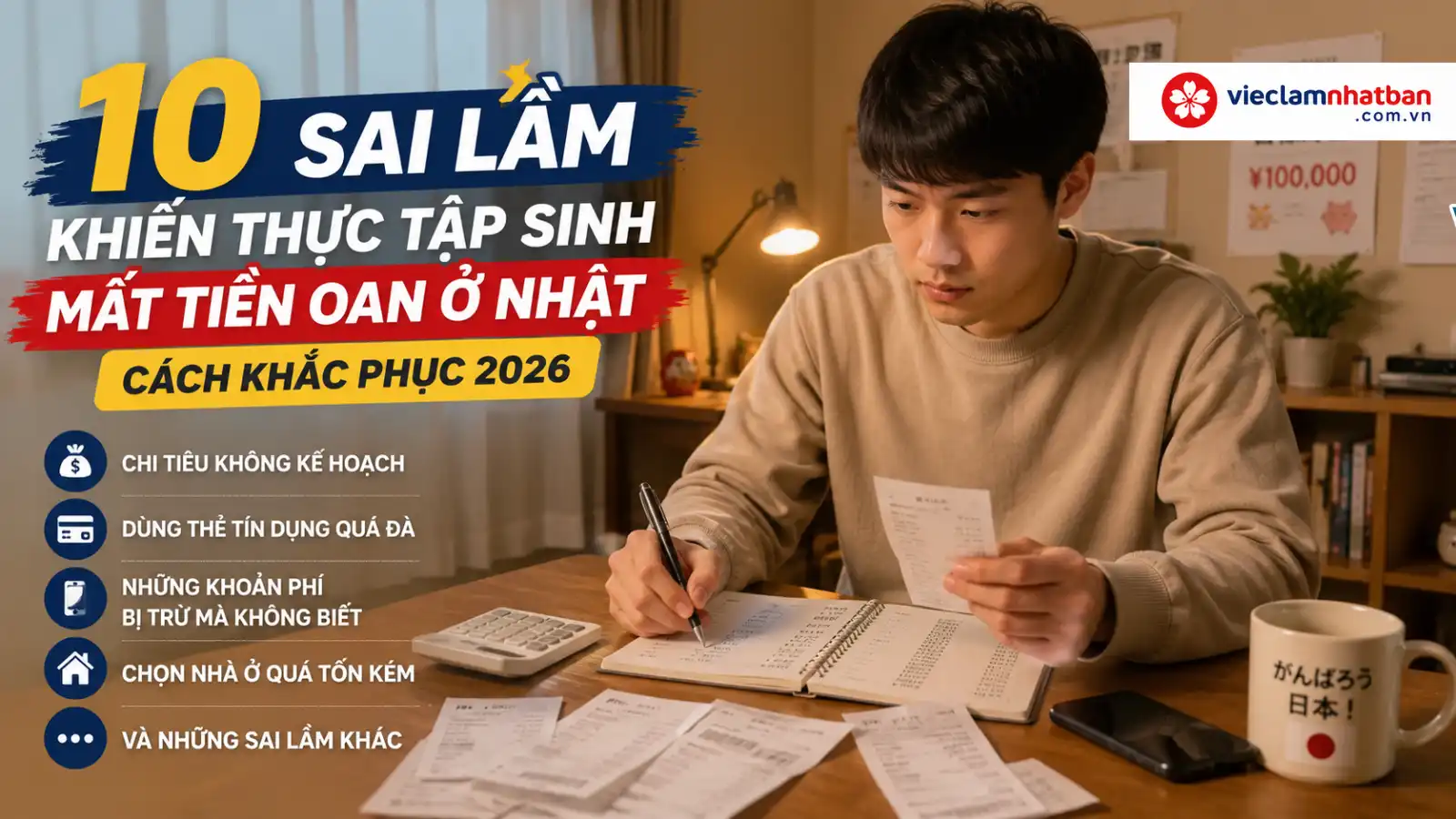 10 sai lầm khiến thực tập sinh mất tiền oan ở Nhật và cách khắc phục 2026