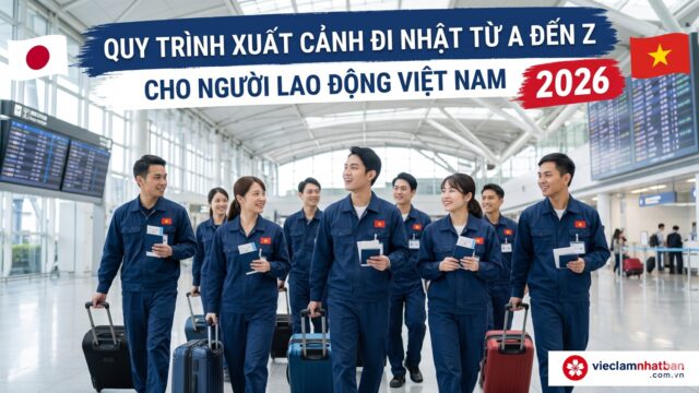 Quy trình xuất cảnh đi Nhật từ A đến Z: 10 bước chi tiết từ đăng ký đến nhập cảnh 2026